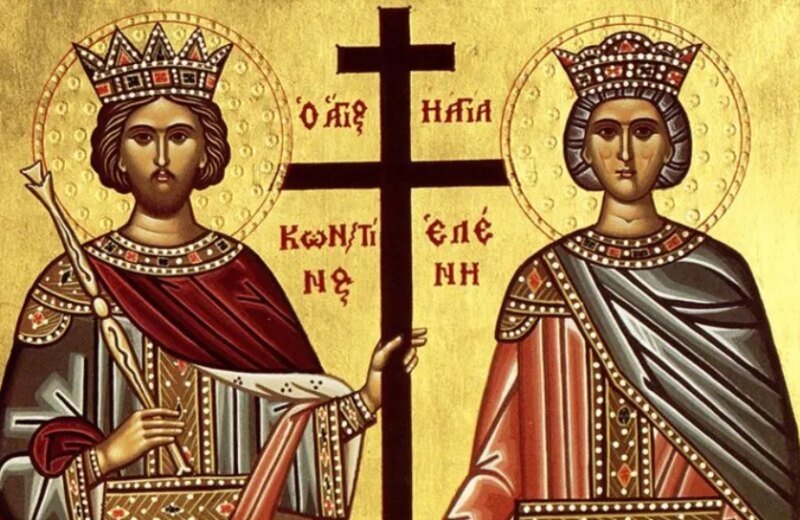 Sveti car Konstantin i carica Jelena, ikona