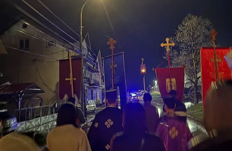 Ponoćna litija u Svrljigu, foto: Radio Svrljig