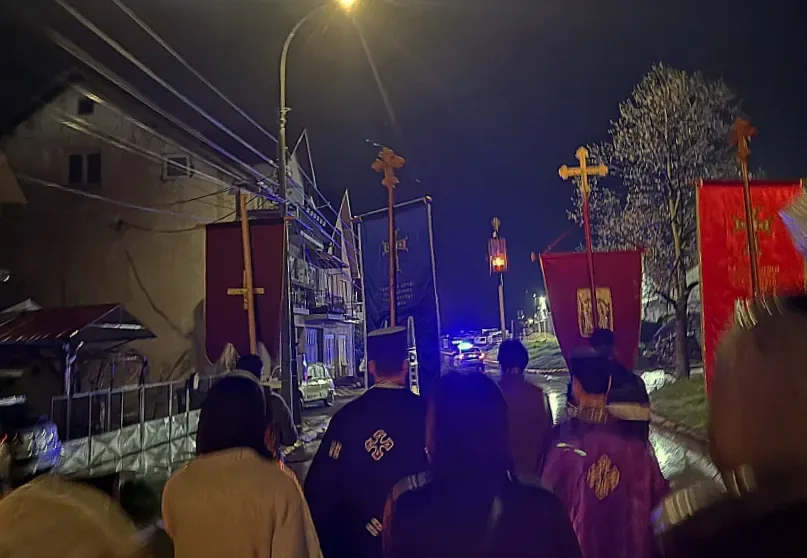 Ponoćna litija u Svrljigu, foto: Radio Svrljig