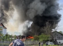 Požar u firmi Trilord, foto: Radio Svrljig
