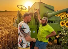 Žetva 2026, obilazak terena, Marko Bubamara i Mihajlo Stevanović u razgovoru, foto: Radio Svrljig